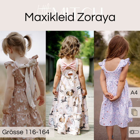 Little mitch design  E-Book Schnittmuster "Maxikleid Zoraya Maxi''