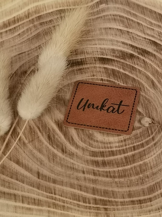 Kunstlederlabel unikat